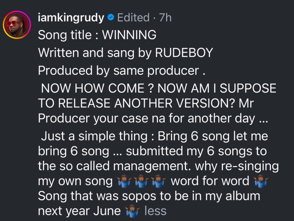 Rudeboy Calls Out Brother Peter for Allegedly Stealing His Song